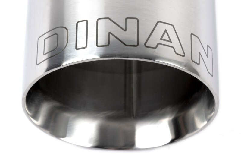 Dinan Double-Walled 4in Clamp-On Exhaust Tip - Polished - 4in Outlet / 3.25in Inlet thumbnail 2
