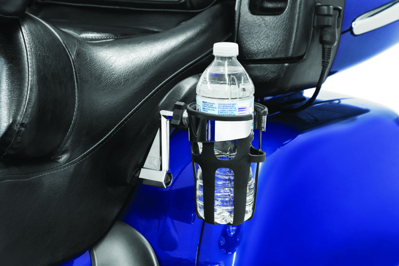 Kuryakyn Reflex Drink Holder 01-17 GL1800 Passenger Mount Chrome thumbnail 3