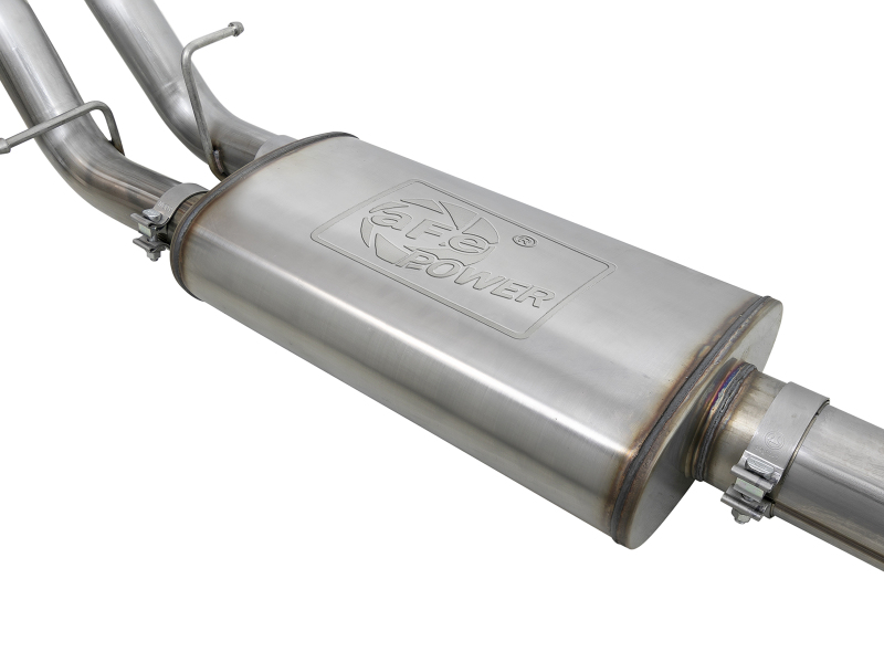 aFe Vulcan Series 4-3in 304SS Exhaust Cat-Back w/ Pol Tips 2019 GM Silverado/Sierra 1500 V8-6.2L thumbnail 9