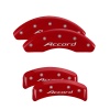 MGP 4 Caliper Covers Engraved Front Accord Engraved Rear Accord Red finish silver ch thumbnail 8