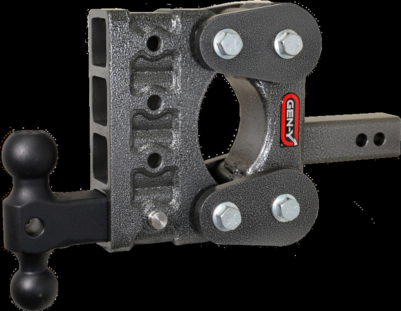 Gen-Y The Boss Torsion-Flex 2in Shank 5in Drop 1.1K TW 10K Hitch w/GH-031 Dual-Ball
Drop Hitch