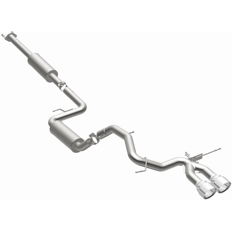 MagnaFlow 13 Ford Focus 2.0L Turbocharged ST Dual Center Rear Exit Stainless Cat Back Perf Exhaust thumbnail 9