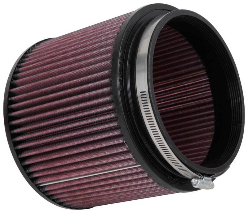 K&N Filter Universal Rubber Filter - Round Straight 3.5in Base OD x 3.5in Top OD x 5in H thumbnail 3