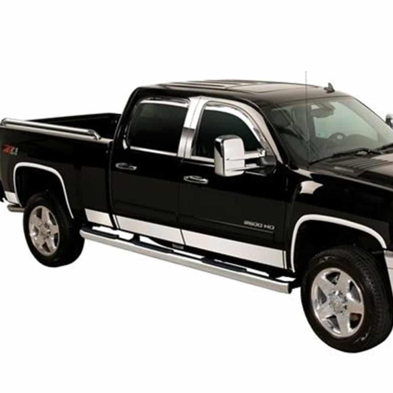 Putco 07-13 GMC Sierra Reg Cab 8ft Long Box - 6in Wide - 10pcs Stainless Steel Rocker Panels thumbnail 2