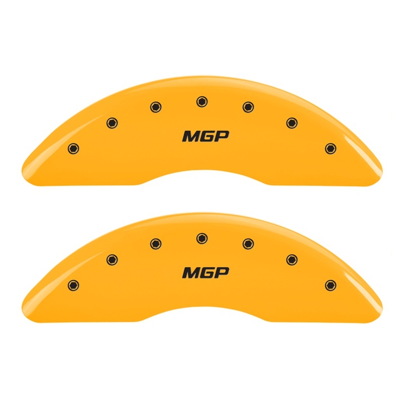 MGP 2 Caliper Covers Engraved Front MGP Yellow Finish Black Characters 2004 GMC Canyon thumbnail 3