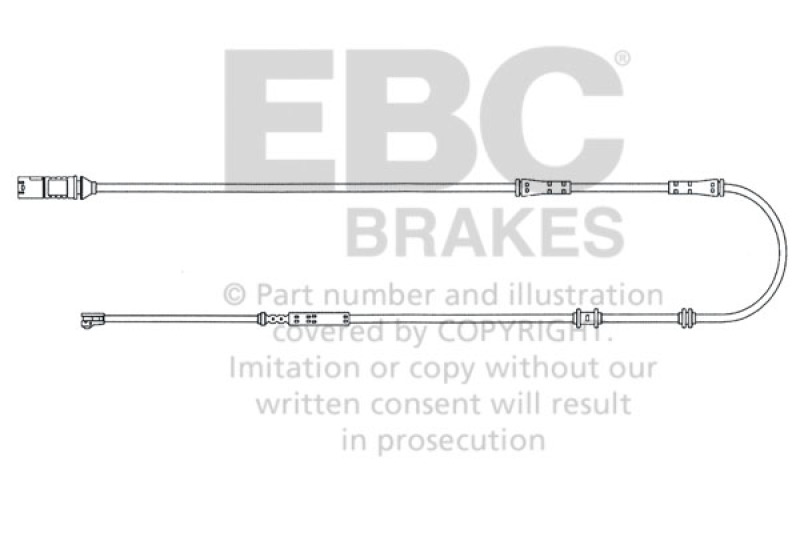 EBC 10-15 BMW 740i 3.0TT (F01) Rear Wear Leads thumbnail 4