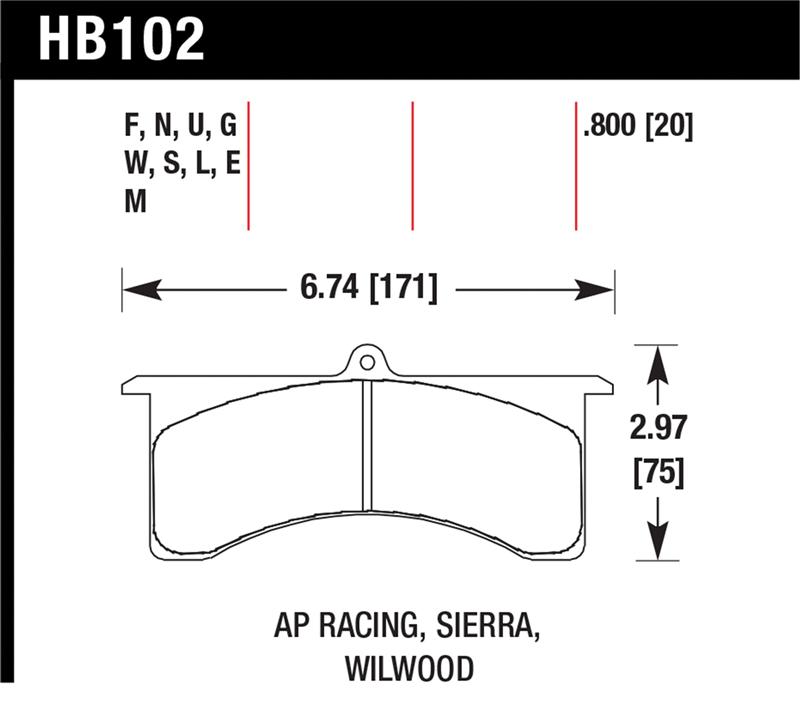 HAWK DTC-60 Brake Pad Sets