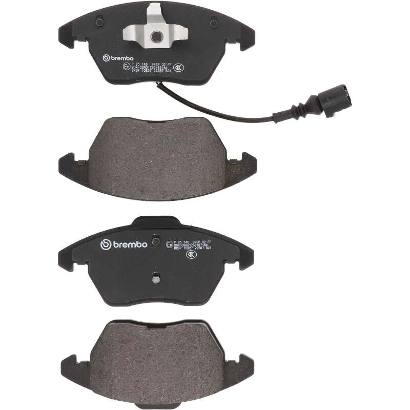 Brembo 09-13 Volkswagen Jetta/CC/ GTI/ Passat/ Golf/ Audi A3/ TT Quattro Front Low-Met Brake Pad thumbnail 2