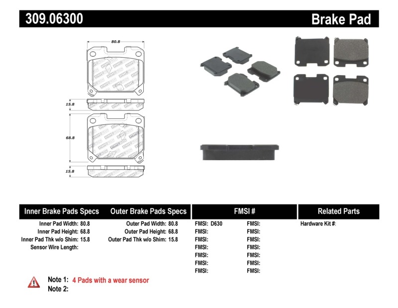 ST Sport Brake Pads