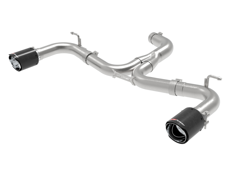 aFe MACH Force-Xp 3in to 2-1/2in Stainless Steel Axle-Back Exhaust Carbon - 15-17 Volkswagen GTI thumbnail 2