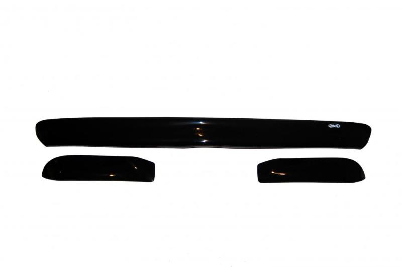 AVS 08-11 Dodge Dakota (Behind Grille 3 Pc) Bugflector Deluxe Medium Profile Hood Shield - Smoke thumbnail 8