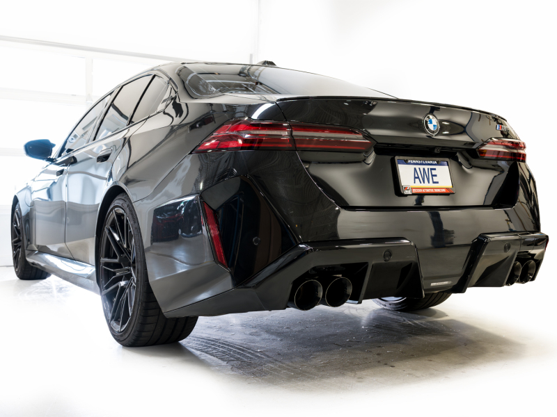 AWE Tuning BMW G90/G99 M5 Touring Edition Cat-Back Exhaust - Diamond Black Tips thumbnail 2