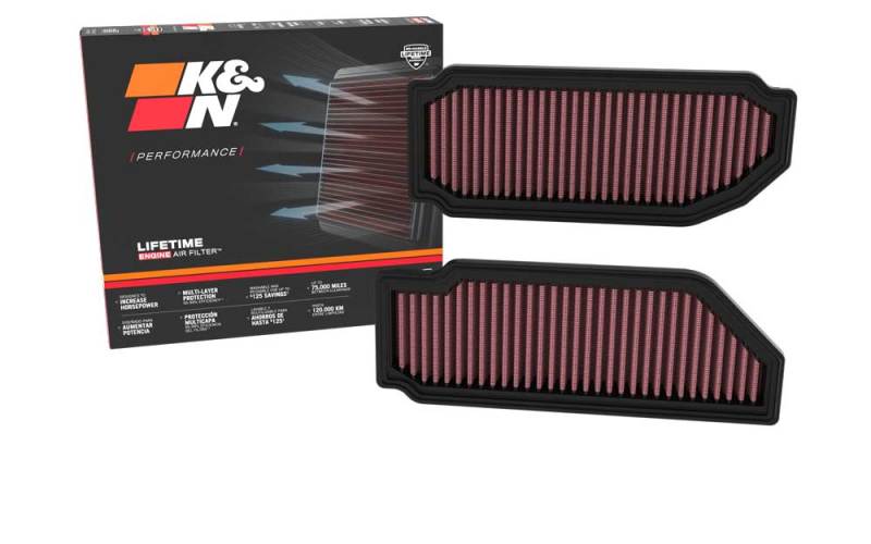 K&N 22-23 Mercedes Benz SL55 AMG V8 4.0L Replacement Air Filters (2 Per Box) thumbnail 2