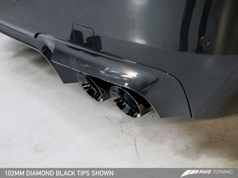 AWE Tuning BMW F10 M5 Touring Edition Axle-Back Exhaust Diamond Black Tips thumbnail 8