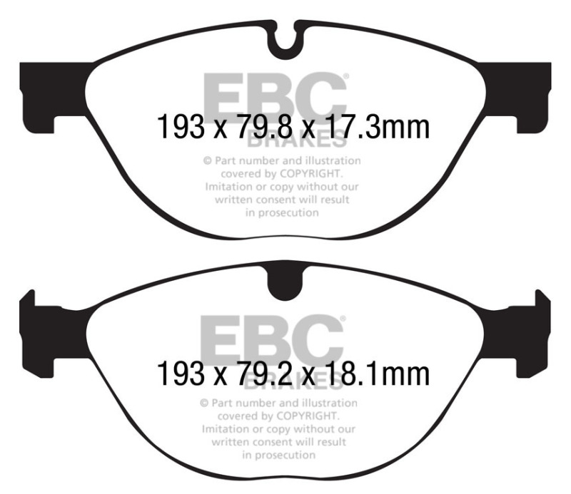 EBC S9 Brake Pad and Rotor Kit (1x ebcDP42191R, 1x ebcUSR1788) thumbnail 9