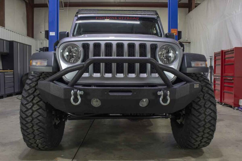 Fishbone Offroad 2018+ Jeep Wrangler JL Mid-Width Winch Front Bumper thumbnail 5