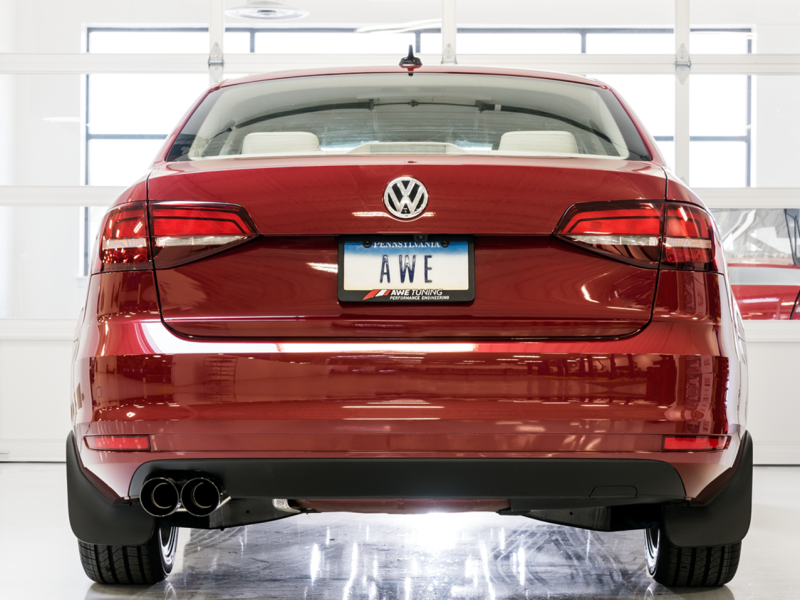 AWE Tuning 09-14 Volkswagen Jetta Mk6 1.4T Track Edition Exhaust - Diamond Black Tips thumbnail 6