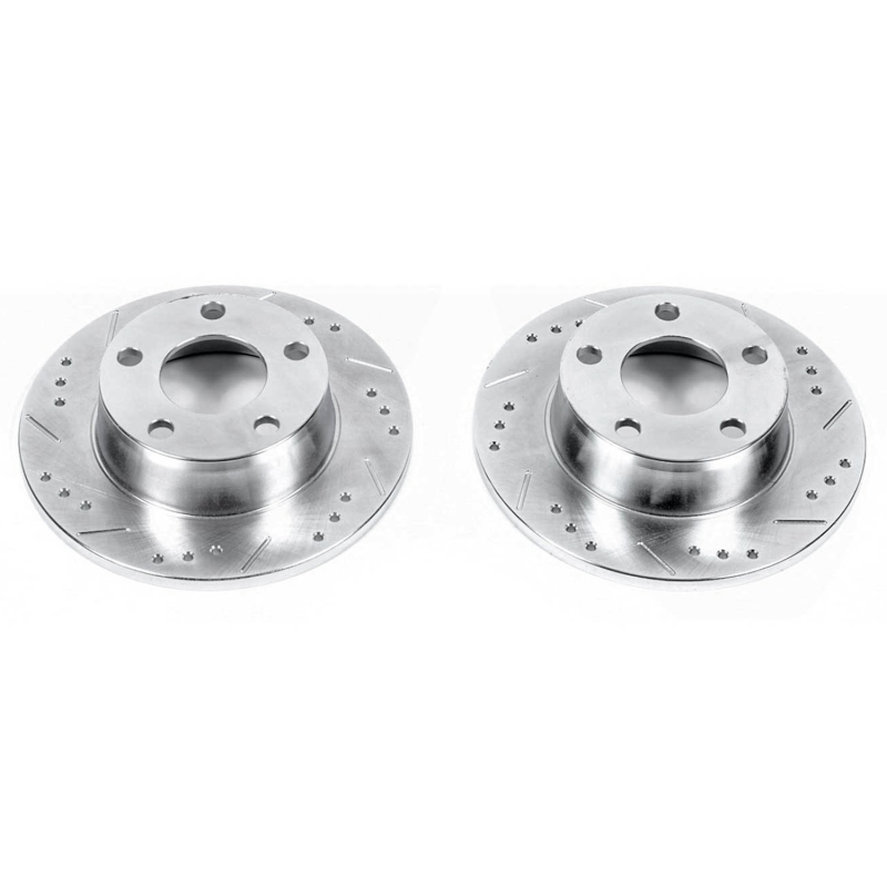 Power Stop 99-04 Audi A6 Quattro Rear Evolution Drilled & Slotted Rotors - Pair thumbnail 2