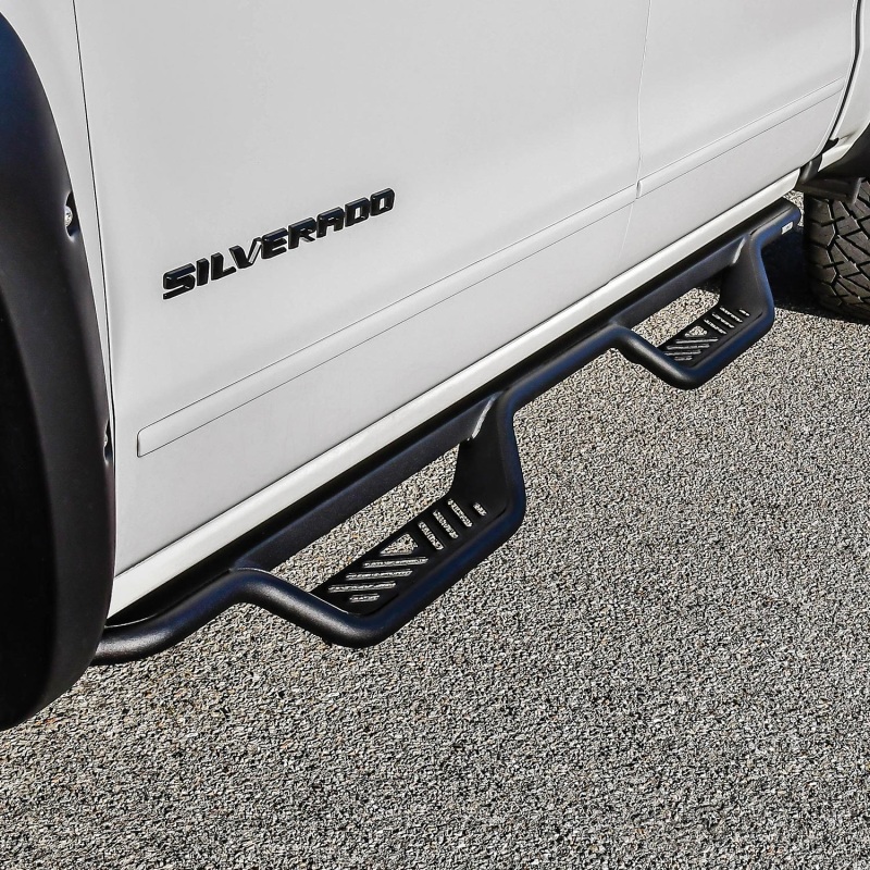 Westin 14-18 Chevrolet Silverado/GMC Sierra Crew Cab Outlaw Nerf Step Bars (Excl. Diesel) -Text. Blk thumbnail 7