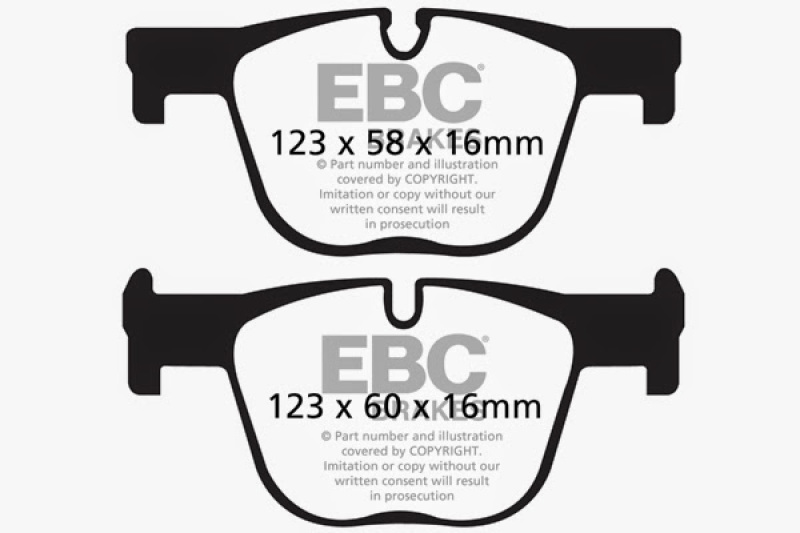 EBC brake Ultimax2 brake Pads thumbnail 4
