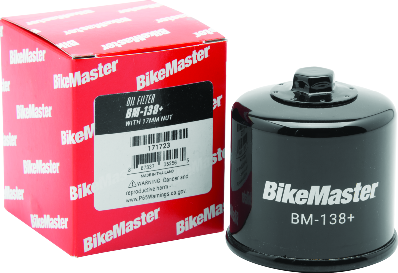 BikeMaster BM-138+ Oil Filter - Black thumbnail 2