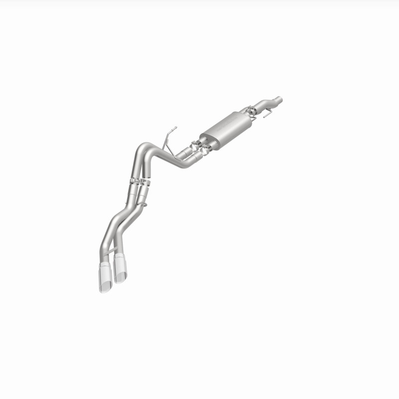 MagnaFlow 11 Ford F-150 3.7L/5.0L/6.2L SS Catback Exhaust Dual Same Side Exit w/ 3.5in SS Tips thumbnail 6