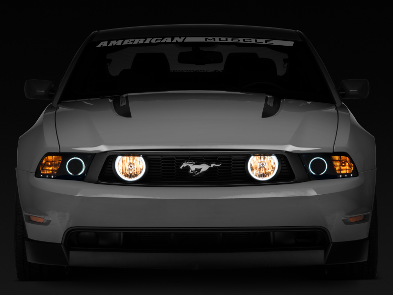 Raxiom 05-12 Ford Mustang GT LED Halo Fog Lights (Chrome) thumbnail 2