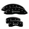 MGP 4 Caliper Covers Engraved Front Lincoln Engraved Rear MKX Black finish silver ch thumbnail 7
