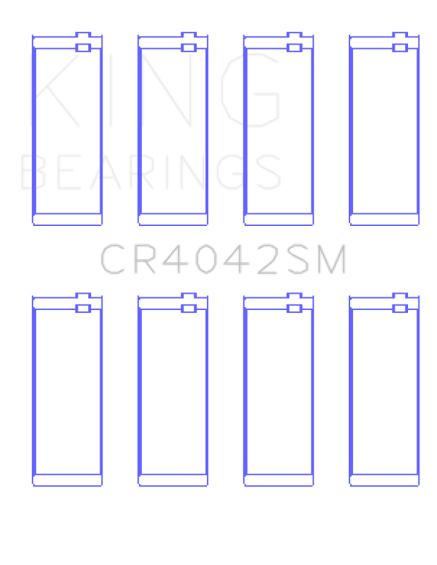 King Engine Bearings BMW 318 M40B16/M40B18/M42B18/M43B16 (Size +0.50mm) Connecting Rod Bearing Set thumbnail 3