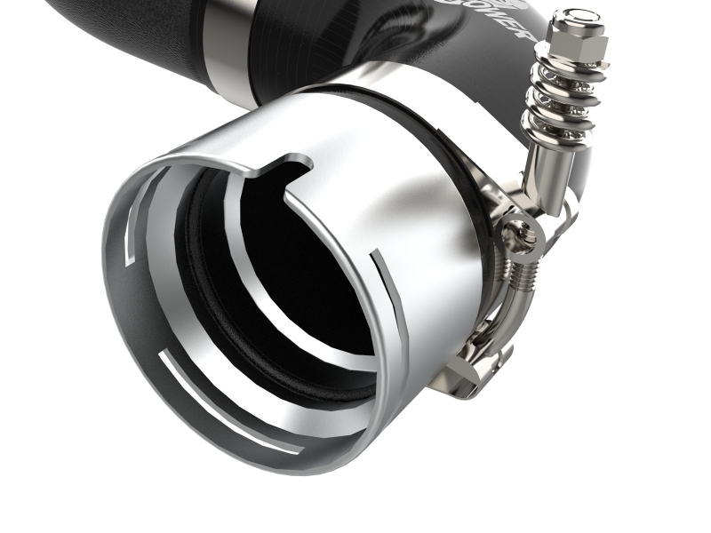BladeRunner 3 IN Aluminum Hot Charge Pipe Black
