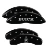 MGP 4 Caliper Covers Engraved Front Buick Engraved Rear Buick Shield Black finish silver ch thumbnail 8