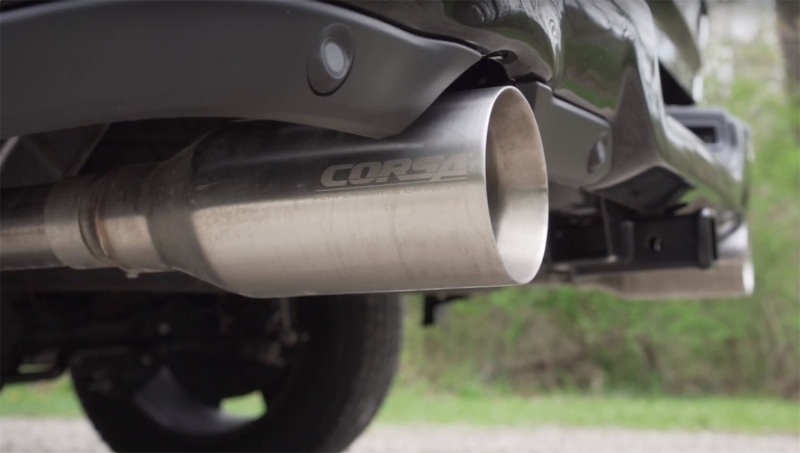 Corsa 19-24 Ram 1500 5.7L Crew Cab w/ 57in or 76in Bed Cat-Back Dual Rr Exit 5in Satin Polished Tips thumbnail 3