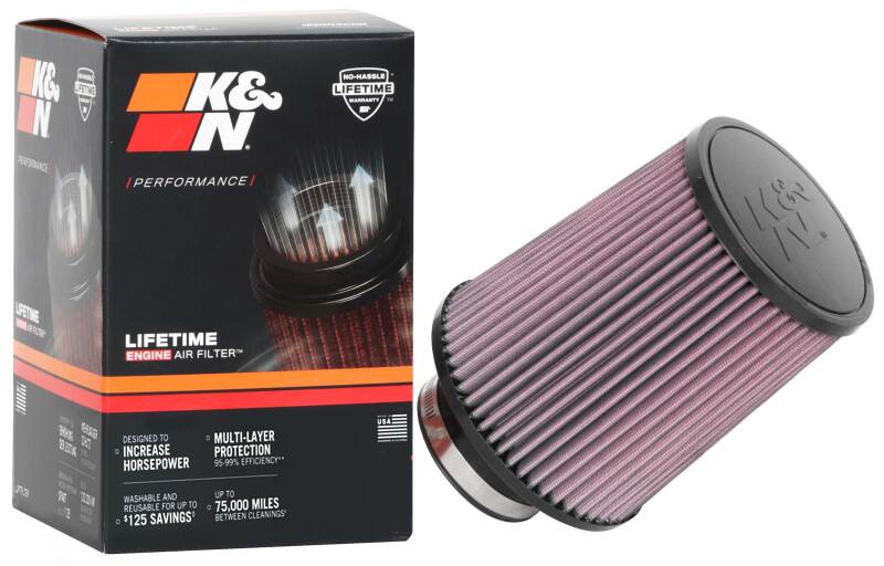K&N Universal Clamp-On Air Filter 3-1/8in FLG / 6in B / 5in T / 7in H thumbnail 5