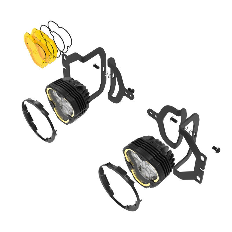 KC HiLiTES FLEX ERA 3 Dual Mode SAE Fog Lights - 2-Light Master Kit for Jeep JL/JT Sport Bumpers thumbnail 7