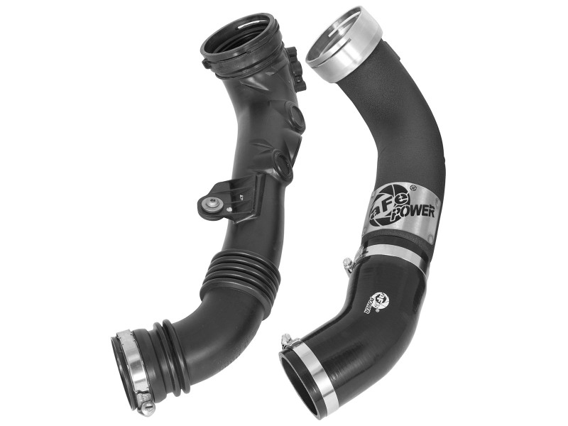 aFe BladeRunner 3in Black Intercooler Tube Cold Side w/ Couplings & Clamps 11-13 BMW 335i 3.0L (t) thumbnail 8