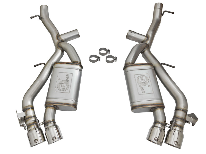 aFe MACH Force XP 3in 304 SS Axle-Back Dual Exhaust (NPP) w/ Polished Tips 16-17 Camaro SS V8-6.2L thumbnail 6