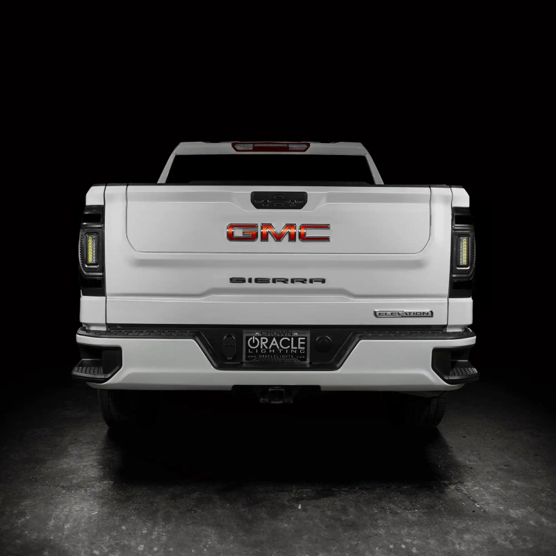 Oracle 19-23 GMC Sierra Black Series Flush Style LED Tail Lights - Factory Halogen thumbnail 2