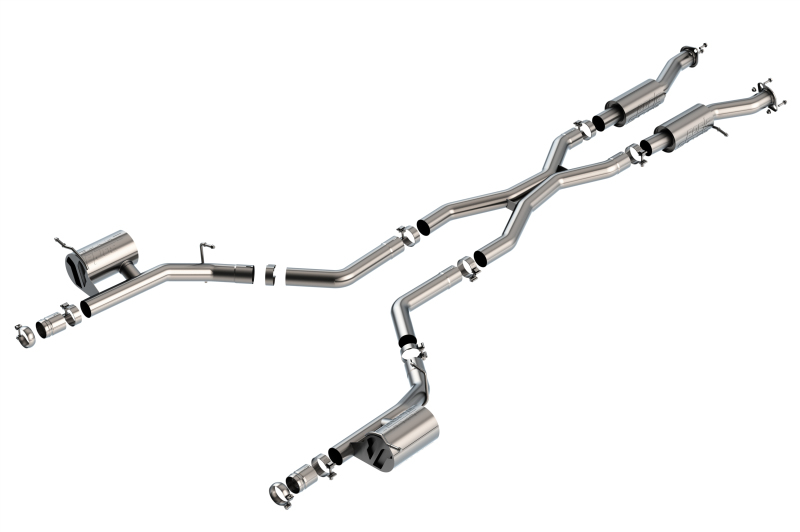 Borla 2021+ Dodge Durango SRT Hellcat 6.2L V8 AWD S-Type Cat-Back Exhaust System - Factory Tips thumbnail 2