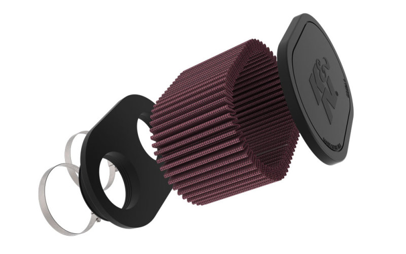K&N 2-1/8in DUAL FLG 6-1/4 X 4inOD 3inH Universal Clamp-On Air Filter thumbnail 2