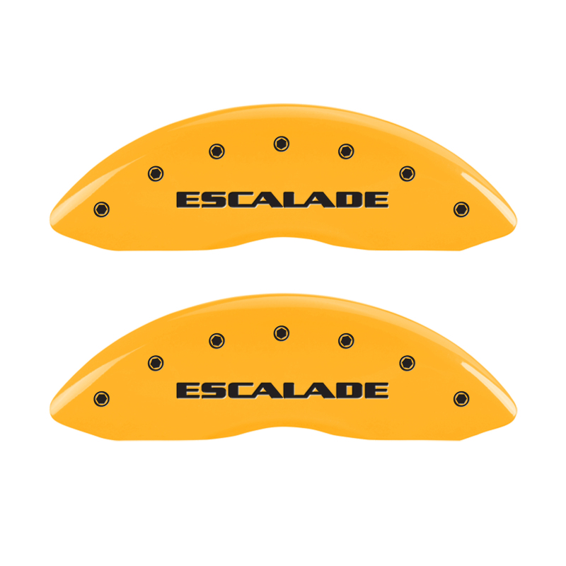 MGP 4 Caliper Covers Engraved Fr Escalade Rear ESV Yellow Finish Blk Char 2003 Cadillac Escalade ESV thumbnail 5