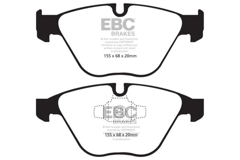 EBC 10-12 BMW 335i xDrive (E90/E92) Bluestuff Front Brake Pads thumbnail 4