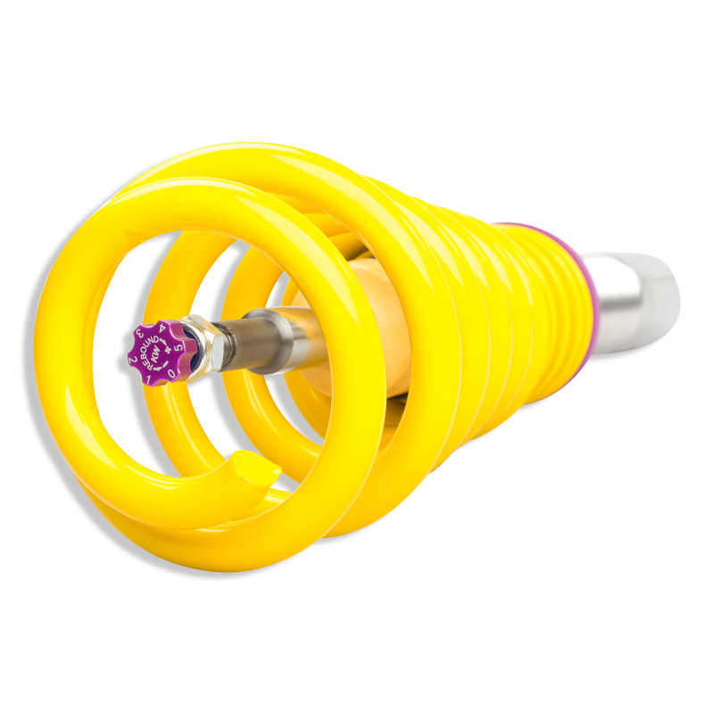 KW Variant 3 Coilover Kits 35210078 Kits, 3, 0.8 - 1.5 in. Lowered Front, 0.4 - 1.5 in. Lowered Rear, Shocks, Yellow Powdercoated Springs, Audi, Kit thumbnail 8