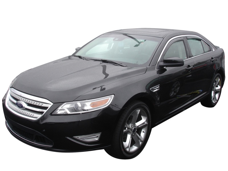 AVS 10-18 Ford Taurus Ventvisor In-Channel Front & Rear Window Deflectors 4pc - Smoke thumbnail 2