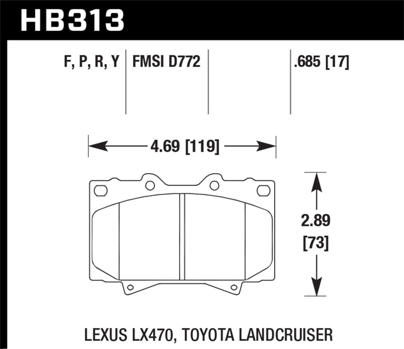 Hawk Super Duty Street Brake Pads thumbnail 6