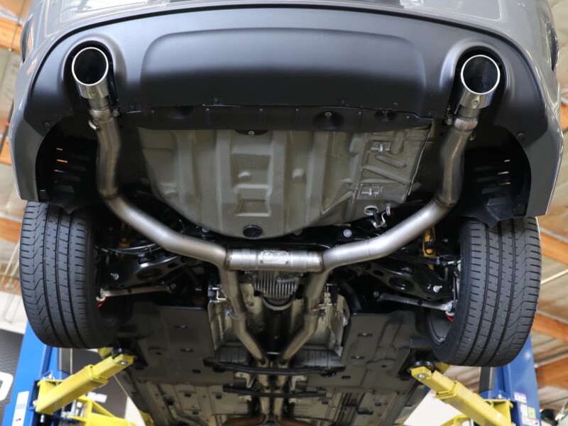 aFe MACH Force-Xp 3in 304 SS Cat-Back Exhaust 15-20 Dodge Charger Hellcat V8-6.2L/6.4L w/o Muffler thumbnail 7