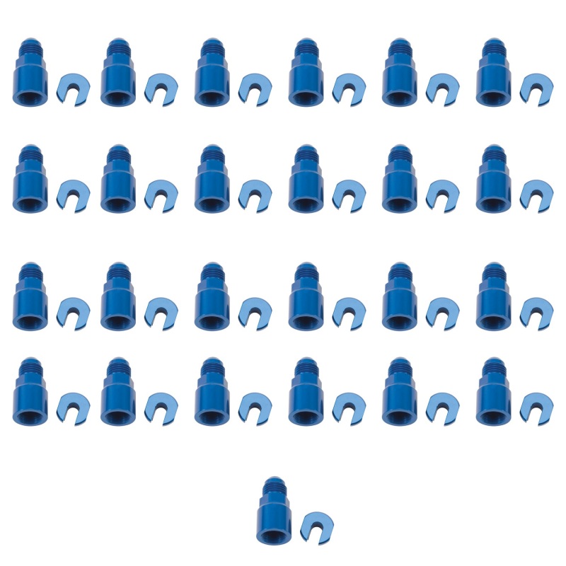 Russell Performance -6 AN Male to 3/8in SAE Quick-Disc Female EFI Adapter Fitting(Bulk Qty 25)-Blue thumbnail 7