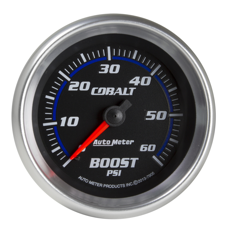Autometer Cobalt 2-5/8in Mechanical Boost Gauge 60 PSI thumbnail 4
