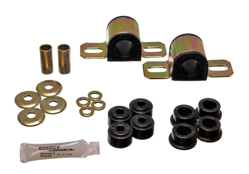 Energy Suspension 84-01 Jeep Cherokee Black Front 25mm Sway Bar Bushing Set w/End Link Bushings thumbnail 3