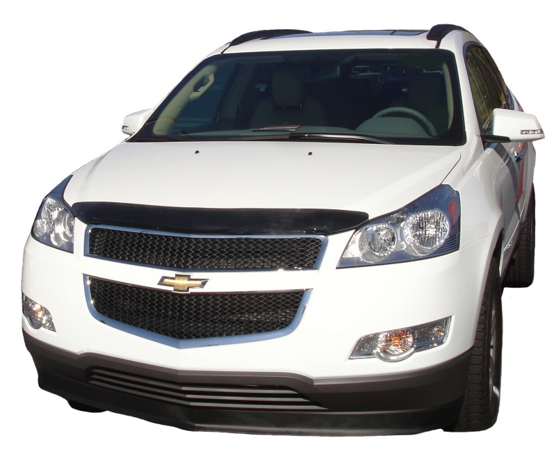 AVS 09-12 Chevy Traverse High Profile Bugflector II Hood Shield - Smoke thumbnail 2