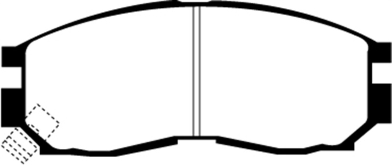 EBC 95-99 Chrysler Sebring Coupe 2.0 Ultimax2 Front Brake Pads thumbnail 6